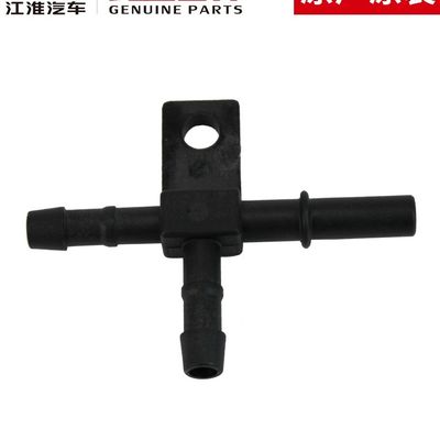 Válvula de retorno de tubo original JAC T6 de plástico preto de três vias para desempenho