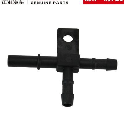 Válvula de retorno de tubo original JAC T6 de plástico preto de três vias para desempenho