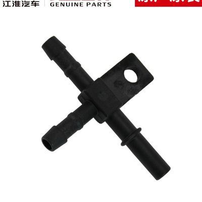 Válvula de retorno de tubo original JAC T6 de plástico preto de três vias para desempenho